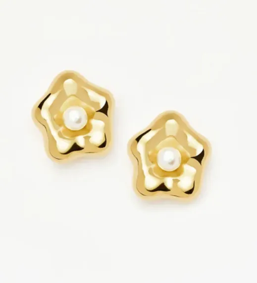 Eny Puffy Daisy Oversized Stud Earrings